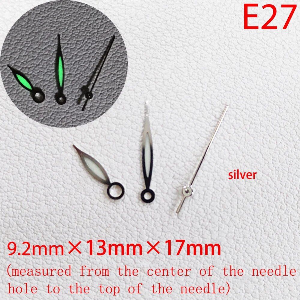 ETA Series Watch Accessories, Green &amp; Blue Super Luminous Hands for ETA 2824, 2892, 2836, and 2834, Parallel Import