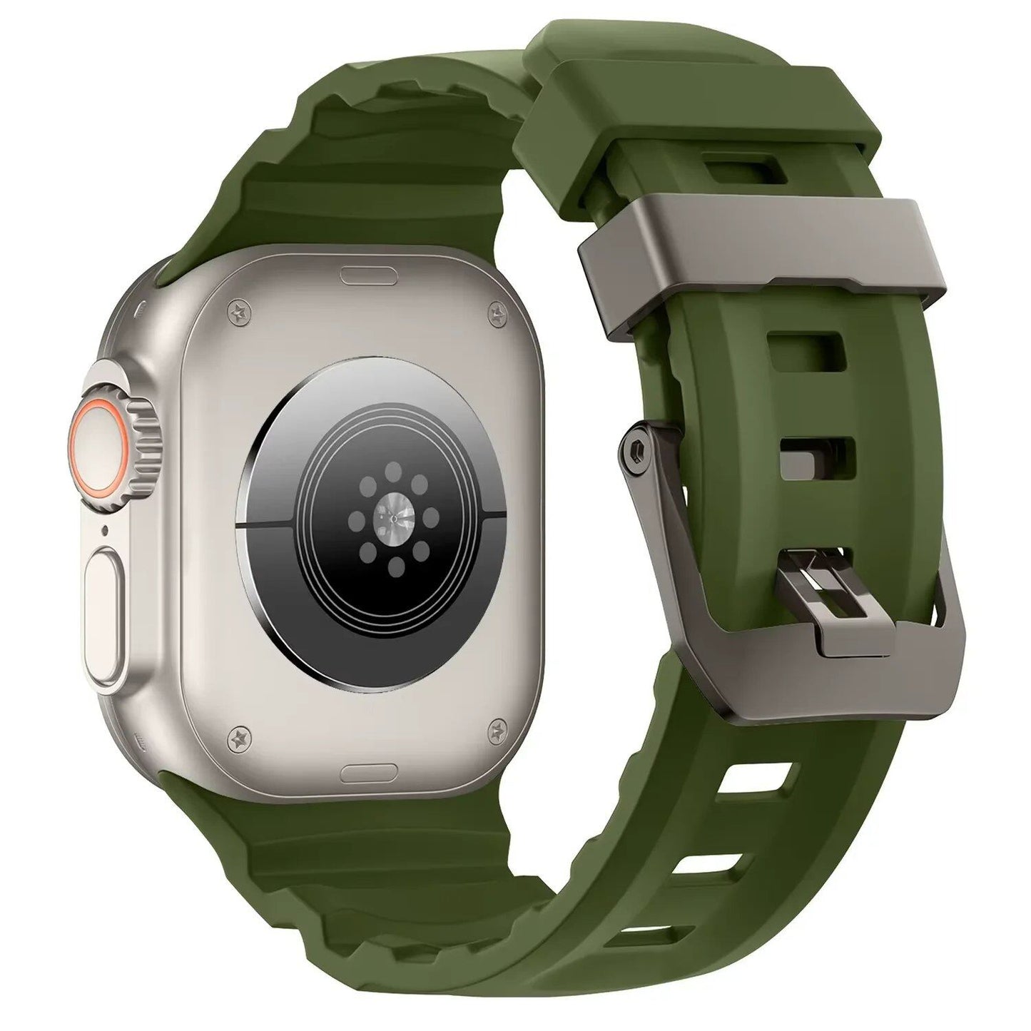 Trail Silicone Band Bracelet Strap for Apple Watch Ultra 2 49mm / Series 10/9/8/7 45mm / iWatch 6/5/SE 44mm, Band Color: mm, Parallel Import