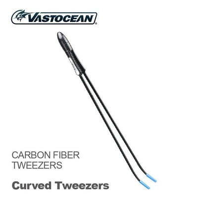 VASTOCEAN High Carbon Fiber Suspendable Coral Tweezers with Coral Tool Holder for Straight and Curved Tweezers (495mm) Ships from: Parallel Import