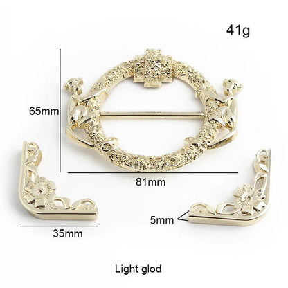 Set of 1-5-20 Metal Bag Locks for Handbags and Shoulder Bags, Magnetic Locks, Twist Locks, Decorative Clasps, DIY Craft Hardware Accessories, Size: Parallel Import