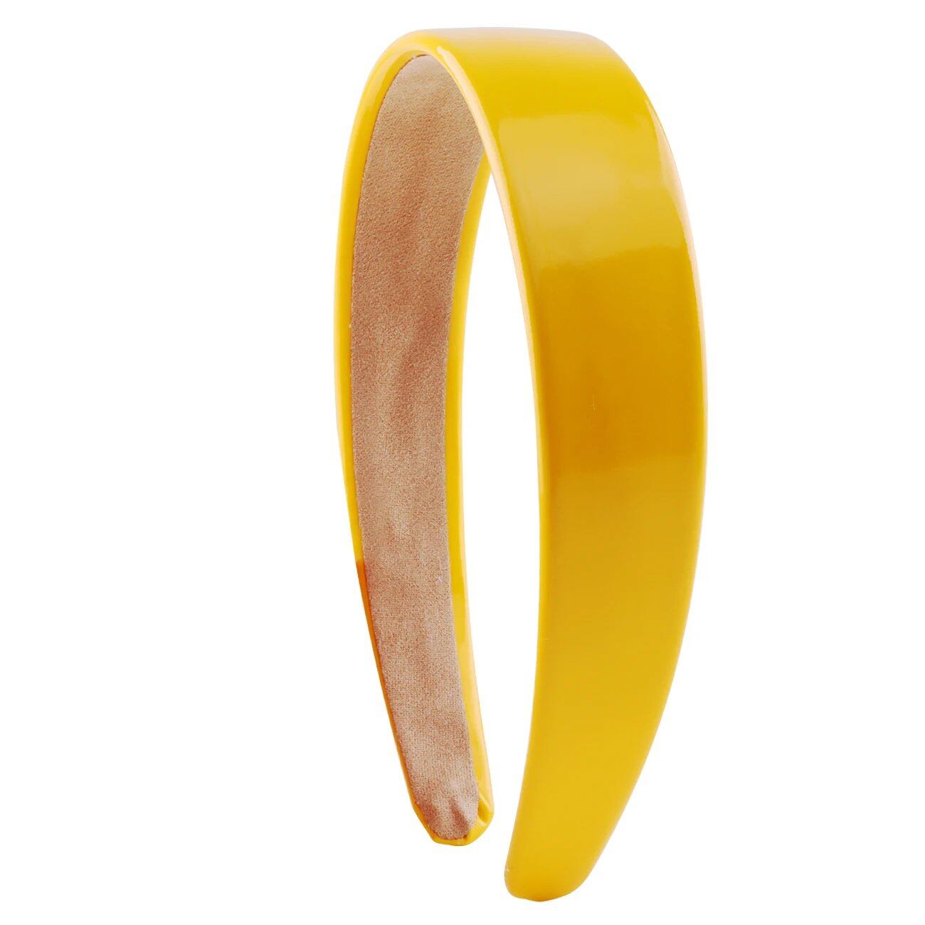 1.18-inch PU Leather Headband, Wide Pad, Non-Slip, Stylish Hairband, Cute Hair Accessory for Women, DIY, Parallel Import