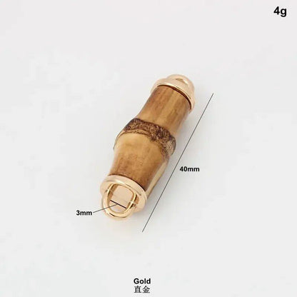 5～20～100個 2スタイル 本竹使用 メタルデコラティブペンダントチャーム キルティングバッグ・ポーチ用 竹チェーンコネクターパーツ サイズ： 並行輸入品