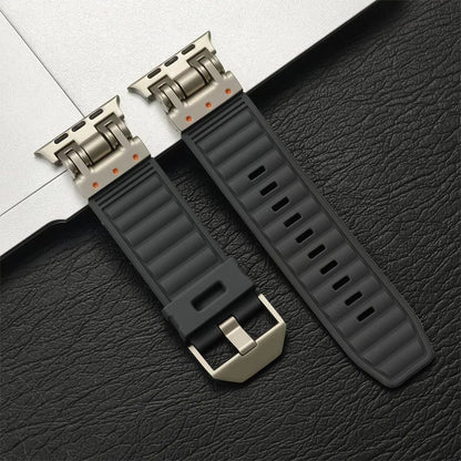 Silicone Sport Band for Apple Watch Ultra2 (49mm, 46mm, 45mm, 44mm) - Compatible with iWatch Series 10/9/8/7/6/5/4/3/2/1 and 42mm Models. Sizes: 42mm, 44mm, 45mm, 46mm, 49mm; Band Colors: Parallel Import