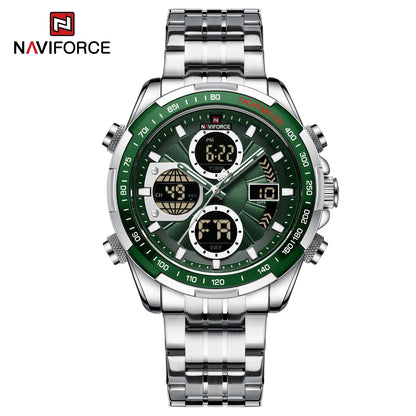 NAVIFORCE Men's Fashion Military Watch, Luxury Original Sports Chronograph, Waterproof Quartz Digital Wristwatch, Parallel Import