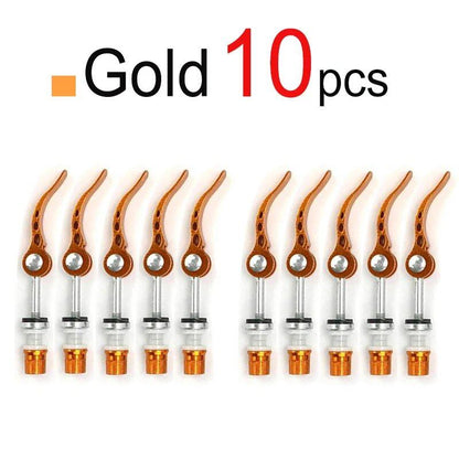 Pack of 1, 2, or 6 M6 x65mm Bicycle Quick Release Aluminum Seatpost Clamps for Road/MTB Saddles with Locking Nuts (Imported)