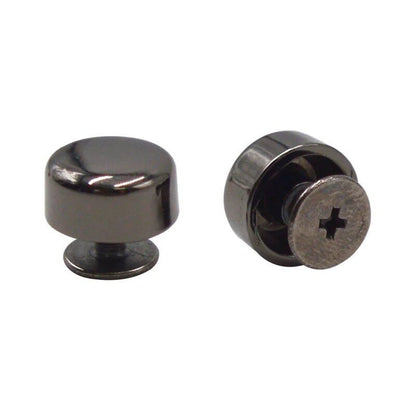 10個セット バッグ底用 平ネジ 金属アクセサリー 12 14 17.5mm スタッド リベット ハードウェア 中足釘 サイズ：1 並行輸入品