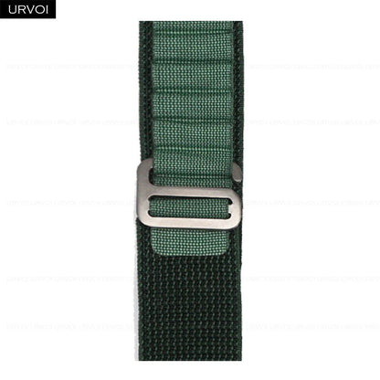 URVOI Apple Watch Ultra 2 Band, Compatible with Series 10/9/8/7/6/SE, Alpine Loop Black, G-Hook Closure, Polyester Woven Cord, Compatible with iWatch 49mm, Band Colors: 44mm, 45mm, 46mm, 49mm, Parallel Import