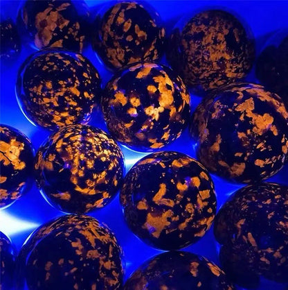 Natural Quartz Crystal Sphere, Yopalite Ball, Powerful Chakra Energy, Wiccan Flame Stone, Fluorescent Stone, Healing, Spiritual, Witchcraft, Size: Parallel Import