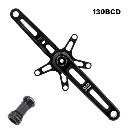 EVOSID BCD110 130 Crankset for Ultra-Lightweight Road Folding Bikes, Hollow Tech Cranks, 165, 170, 175mm, CNC Machined, 5-Pawl Bicycle Chainring, Parallel Import