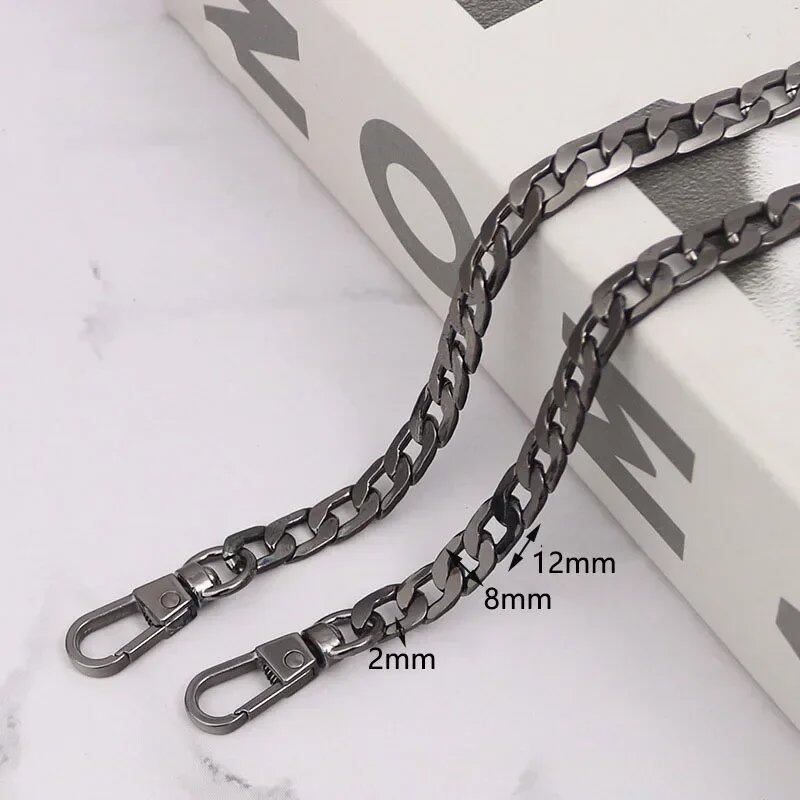 1個 100/120cm メタルバッグチェーン ハンドバッグ ショルダーバッグ ストラップ ベルト 財布 ハンドル DIY 交換用 ハードウェアアクセサリー サイズ：1 並行輸入品