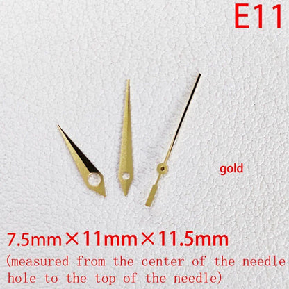 ETA Series Watch Accessories, Green &amp; Blue Super Luminous Hands for ETA 2824, 2892, 2836, and 2834, Parallel Import