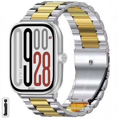 Adjustable Stainless Steel Metal Strap for Redmi Watch 5/Redmi Watch 4, Xiaomi Mi Band 9 Pro/Mi Band 8 Pro, Parallel Import