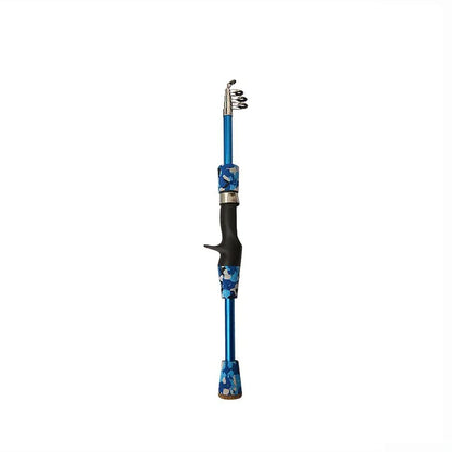 1.5m Portable Telescopic Camouflage Fishing Rod for Kids, Adjustable Rotation Casting Rod, Outdoor Fishing Tool; Ships from: Parallel Import