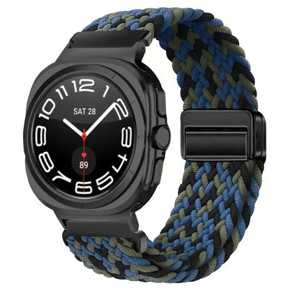 Replacement Nylon Loop Strap for Samsung Galaxy Watch Ultra (47mm) with Magnetic Buckle, Compatible with Galaxy Watch 7 Ultra, Band Color: Compatible with Galaxy Watch Ultra; Band Width: Compatible with Galaxy Watch Ultra (Parallel Import)