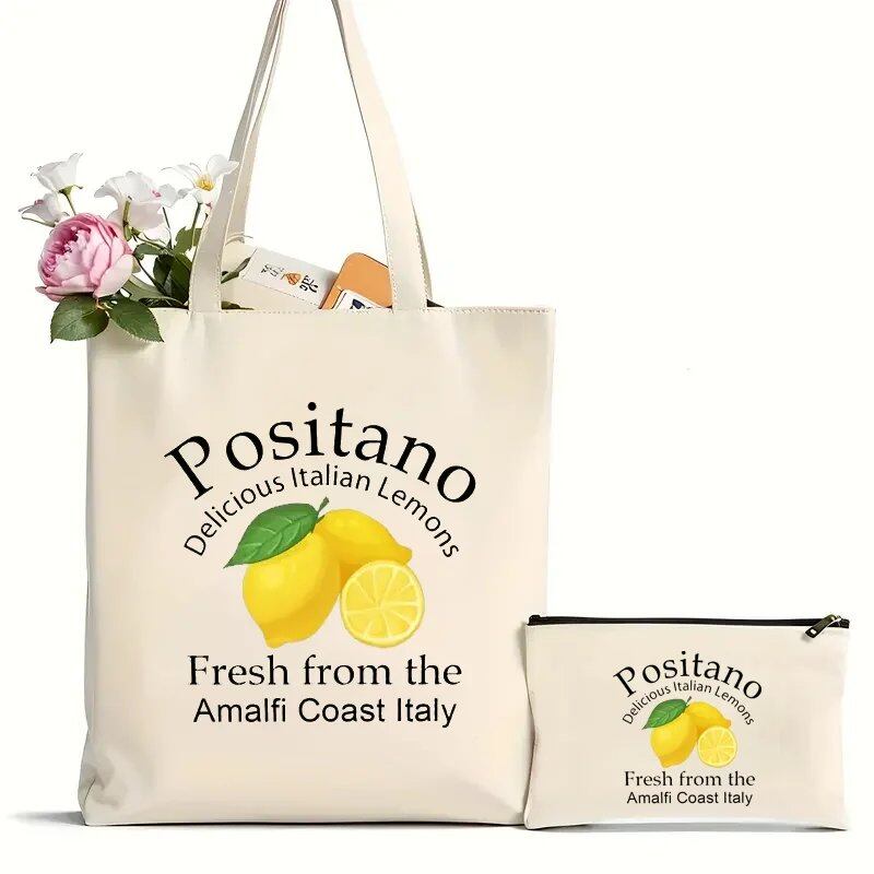 2個セット 化粧ポーチ「ポジターノの美味しいイタリアンレモン」 アマルフィ海岸産 イタリア製 メイクアップバッグ 南イタリア旅行のお土産 カラー：BK138 桃粧 並行輸入品2個セット 化粧ポーチ「ポジターノの美味しいイタリアンレモン」 アマルフィ海岸産 イタリア製 メイクアップバッグ 南イタリア旅行のお土産 カラー：BK138 桃粧 並行輸入品