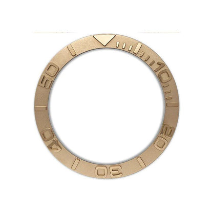 38mm x 30.6mm Curved Metal Bezel Insert Ring for SKX007, SKX009, SRPD, GMT, SUB, and Seamaster 300 Watch Cases, Repair Part, Parallel Import