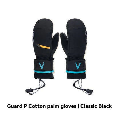 VECTOR Men's &amp; Women's Removable Cotton Protective Gloves, Windproof, Waterproof, Non-Slip, Warm, and Abrasion-Resistant, Color: Gloves, Parallel Import