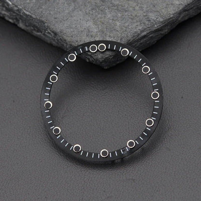 Brass Chapter Ring for 28.5mm Watch Dials (Compatible with Japanese NH70 Movements) SKX007, SKX009, and SRPD53 Watch Case Repair Tool (Parallel Import)