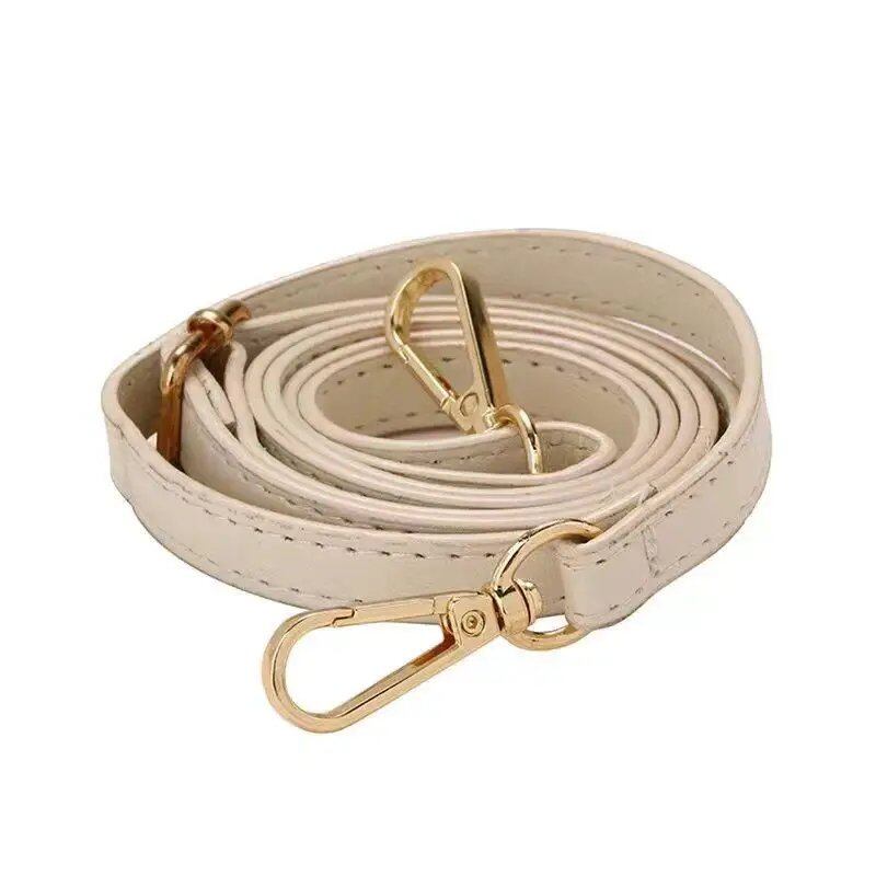 1.2cm Wide Thin Bag Belt/Shoulder Strap Replacement, Long Adjustable PU Leather Bag Strap, Bag Accessory, Color: Parallel Import