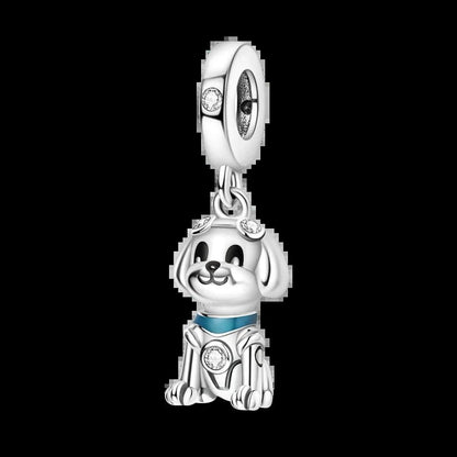 925 Sterling Silver Zodiac Lucky Charm Pendant, Custom Bracelet Charm Beads, Necklace, DIY Women's Jewelry, Gem Color, Parallel Import