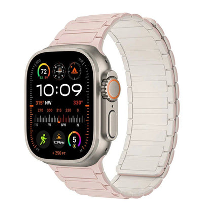 Magnetic Strap for Apple Watch, Silicone Wristband, 45mm, 44mm, 40mm, 46mm, 41mm, 42mm, 38mm, Compatible with iWatch Series 8/7/6/SE/9/10/Ultra 2/49mm, Band Color: mm; Parallel Import