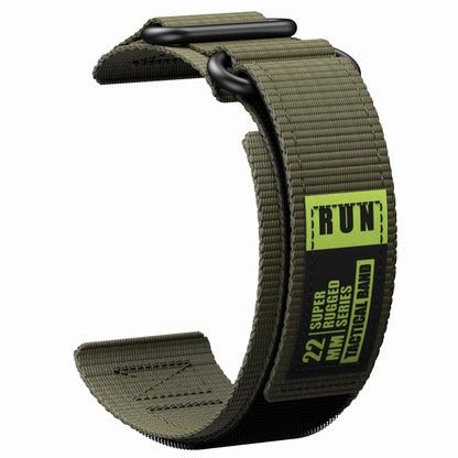 22mm Nylon Watch Strap for Garmin Forerunner 745, Huawei, and Samsung - Compatible with Garmin vivoactive 3 Music, Universal 22mm Watch Band, Band Color: ; Band Width: 22mm, Parallel Import