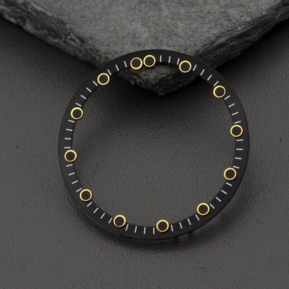 Brass Chapter Ring for 28.5mm Watch Dials (Compatible with Japanese NH70 Movements) SKX007, SKX009, and SRPD53 Watch Case Repair Tool (Parallel Import)