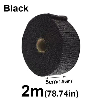 1/2M Motorcycle Exhaust Thermal Tape, Header Wrap, Manifold Insulation, High Temperature Protection, Parallel Import