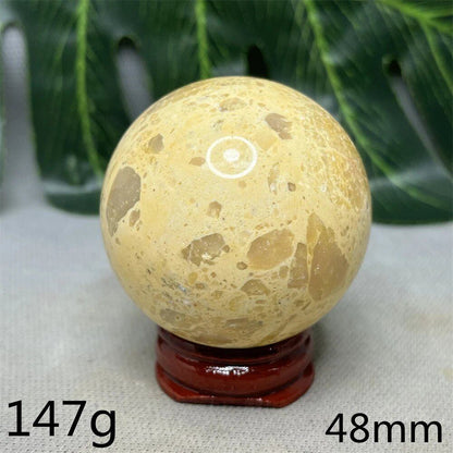 Hand-Polished Australian Gold Opal Ball, Ideal for Home Decor, Room Decoration, Holiday Gifts, Spiritual Stones, Healing, Witchcraft, Altars, and Prayer (Imported)