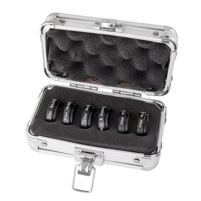 1.25-inch Color Astro Filter Set (6-Piece Set) for Telescope Eyepieces, Planet and Nebula Filters, Sky Glow Reduction, Color: 6-Color Filter Set (Boxed), Parallel Import