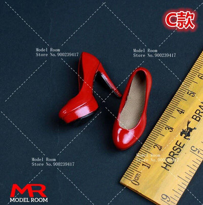1/6 Scale Fashion Girl High Heel Shoes Simulation Stiletto Court Shoes Model for 12-inch TBL PH Female Soldier Action Figure Body (Parallel Import)