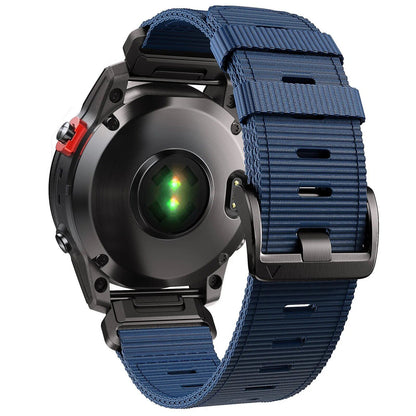 Garmin Fenix 7／7X／6X Pro／Epix Pro Gen 2（51mm・47mm）／Fenix 6／5 Plus／5X Plus用 クイックフィット 22mm・26mm ナイロン ストラップ ブレイデッド ウォッチバンド バンドカラー：mm 並行輸入品