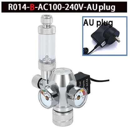 2024 DIY Aquarium CO2 Regulator with Solenoid Valve, Bubble Counter, CO2 Control System, and CO2 Pressure Reducing Valve. Size: Parallel Import.