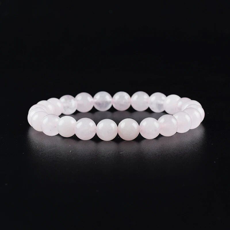 Natural Aquamarine and Agate Bead Bracelet for Women, Single Circle Crystal Bracelet, Romantic, Casual, Yoga, Meditation, Gift, Long, Parallel Import