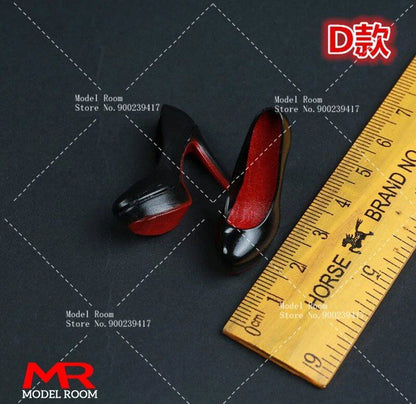 1/6 Scale Fashion Girl High Heel Shoes Simulation Stiletto Court Shoes Model for 12-inch TBL PH Female Soldier Action Figure Body (Parallel Import)