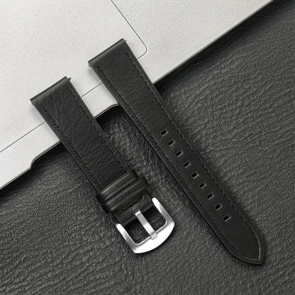 Compatible with Samsung Galaxy Watch 6/5/4 (40mm/44mm) and Xiaomi Redmi Watch 3 Lite/Active, 20mm/22mm Leather Strap, Vintage Style, Size 2, Parallel Import