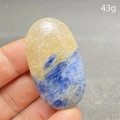 High-Quality Natural Kyanite Crystal for Palm Play, Hand Polishing, Meditation Massage, Magic Stone, Home Decoration, Colorful, Parallel Import