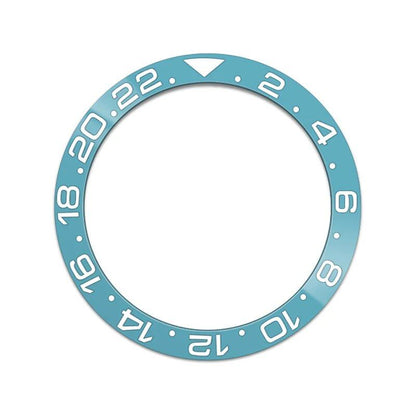 38mm x 30.6mm Curved Blue Ceramic Bezel Insert for SKX007/SKX009/SRPD/GMT Compatible Men's Watches with NH35/NH36 Movements, Color: 0, Parallel Import