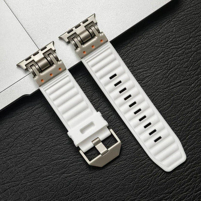 Silicone Sport Band for Apple Watch Ultra2 (49mm, 46mm, 45mm, 44mm) - Compatible with iWatch Series 10/9/8/7/6/5/4/3/2/1 and 42mm Models. Sizes: 42mm, 44mm, 45mm, 46mm, 49mm; Band Colors: Parallel Import