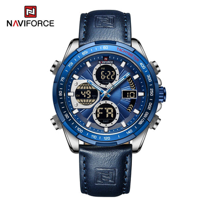 NAVIFORCE Men's Fashion Military Watch, Luxury Original Sports Chronograph, Waterproof Quartz Digital Wristwatch, Parallel Import