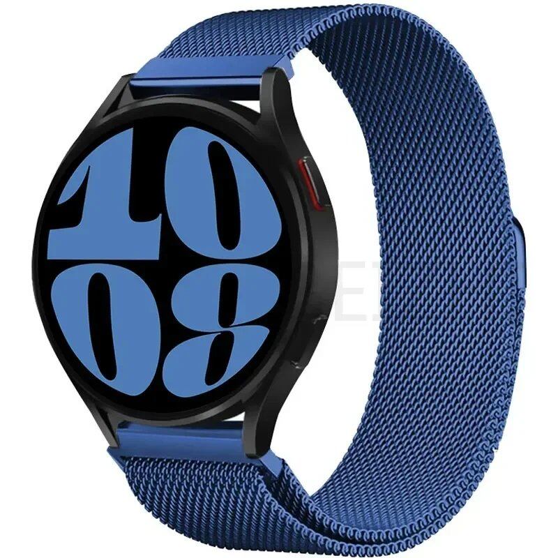 Compatible with Samsung Galaxy Watch 5/6/4/Classic, 22mm/20mm Metal Milanese Loop Magnetic Star-Like Bracelet, Hubai GT4/3/2e Strap, Size 2, Parallel Import