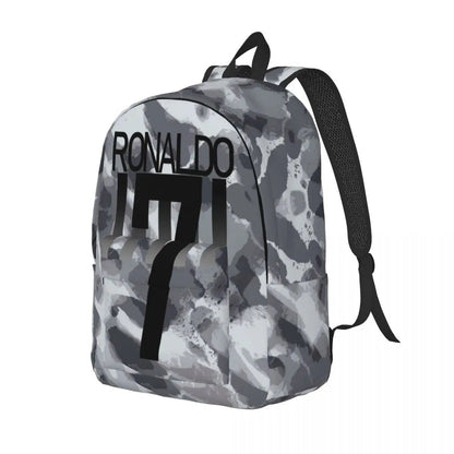 Soccer Legend CR7 Cristiano Ronaldo Backpack for Men and Women, Fashionable, High School Student, Work, Daypack, Laptop Compatible, Shoulder Bag, Sports, Size: Parallel Import