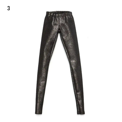 1/6 Scale Doll Clothes, Bottom Pants, Fashion Denim Shorts, Stretchy Tights, Leggings, PU Leather Trousers, 30cm BJD Doll Accessories, Parallel Import