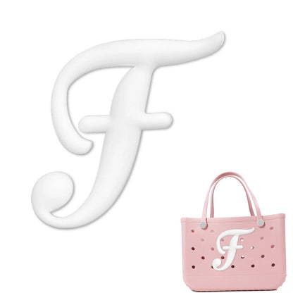 1/26 Scale PVC Greek Alphabet Bag Charms for Women, Beach Bag Decoration, Lettered Bag Accessories, Tote Bag Charms, Gift, Color, Parallel Import