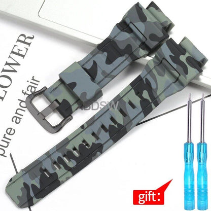 Waterproof men's rubber watch band replacement strap for Casio G-9300, GW-9300, and GW-9400; Band width: 20mm; Ships from: Parallel import