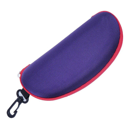 KLASSNUM Portable EVA Eyeglass Case with Carabiner Hook, Colorful Sunglasses Hard Case, Zippered Eyeglass Protection Box, Holder, New, Parallel Import
