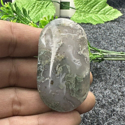 Natural Quartz Crystals: Aquamarine Agate, Ocean Jasper, Palm Stone, Polished Stones, Gemstone Mineral Specimens for Spiritual Meditation, Energy, and Feng Shui, Color: Green, Parallel Import