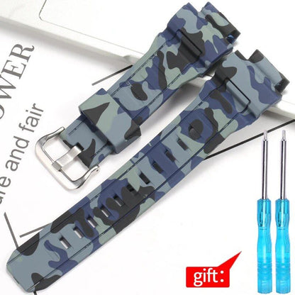 Waterproof men's rubber watch band replacement strap for Casio G-9300, GW-9300, and GW-9400; Band width: 20mm; Ships from: Parallel import