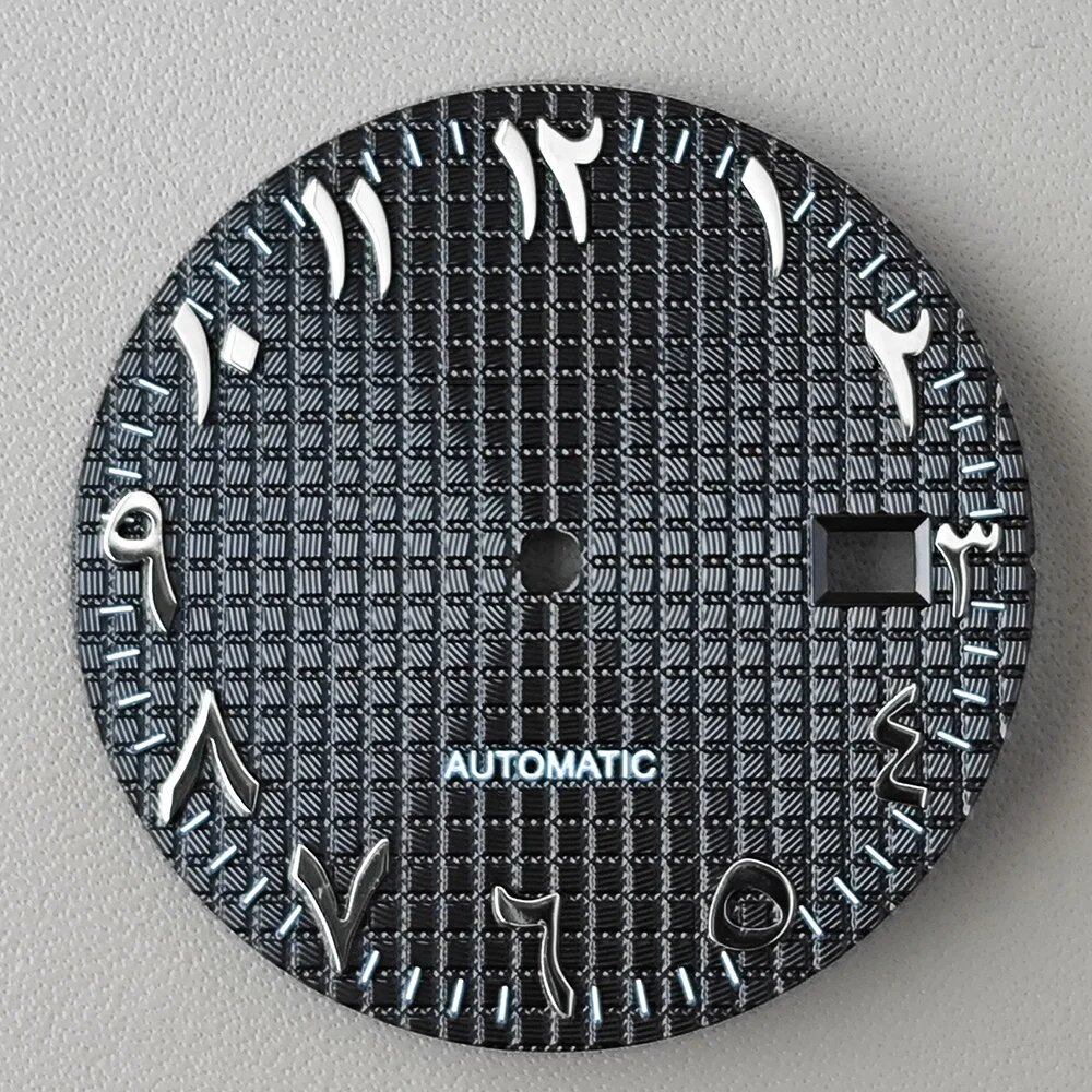 High-quality 31.8mm Arabic Numeral S Dial for NH35/NH36 Movements, Watch Accessories, Maintenance Tool, Parallel Import