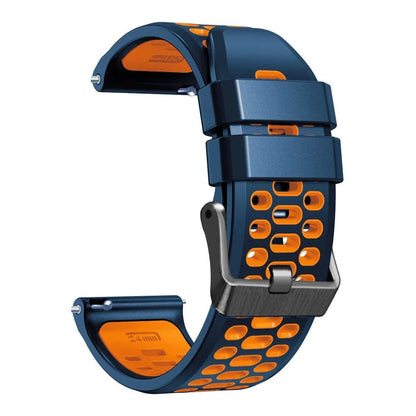 24mm Breathable Silicone Strap Replacement for Suunto 9 Baro / 7 / D5 / Spartan Sport Wrist HR Smartwatches, Size: Parallel Import